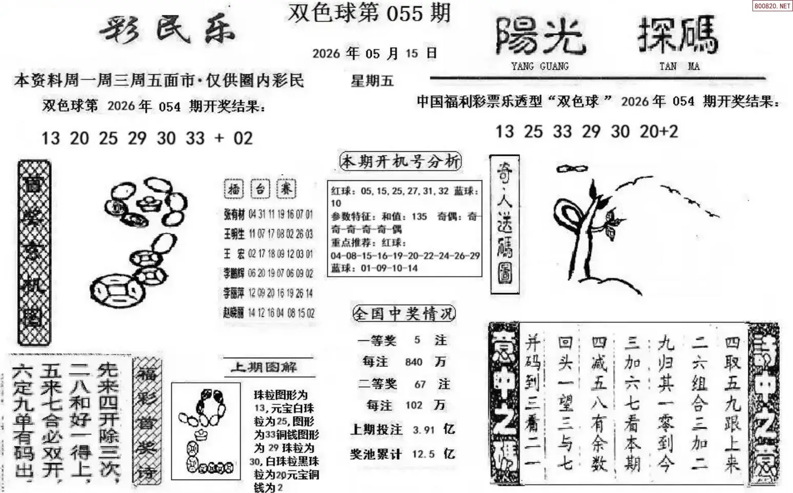 彩民乐+阳光探码图文版