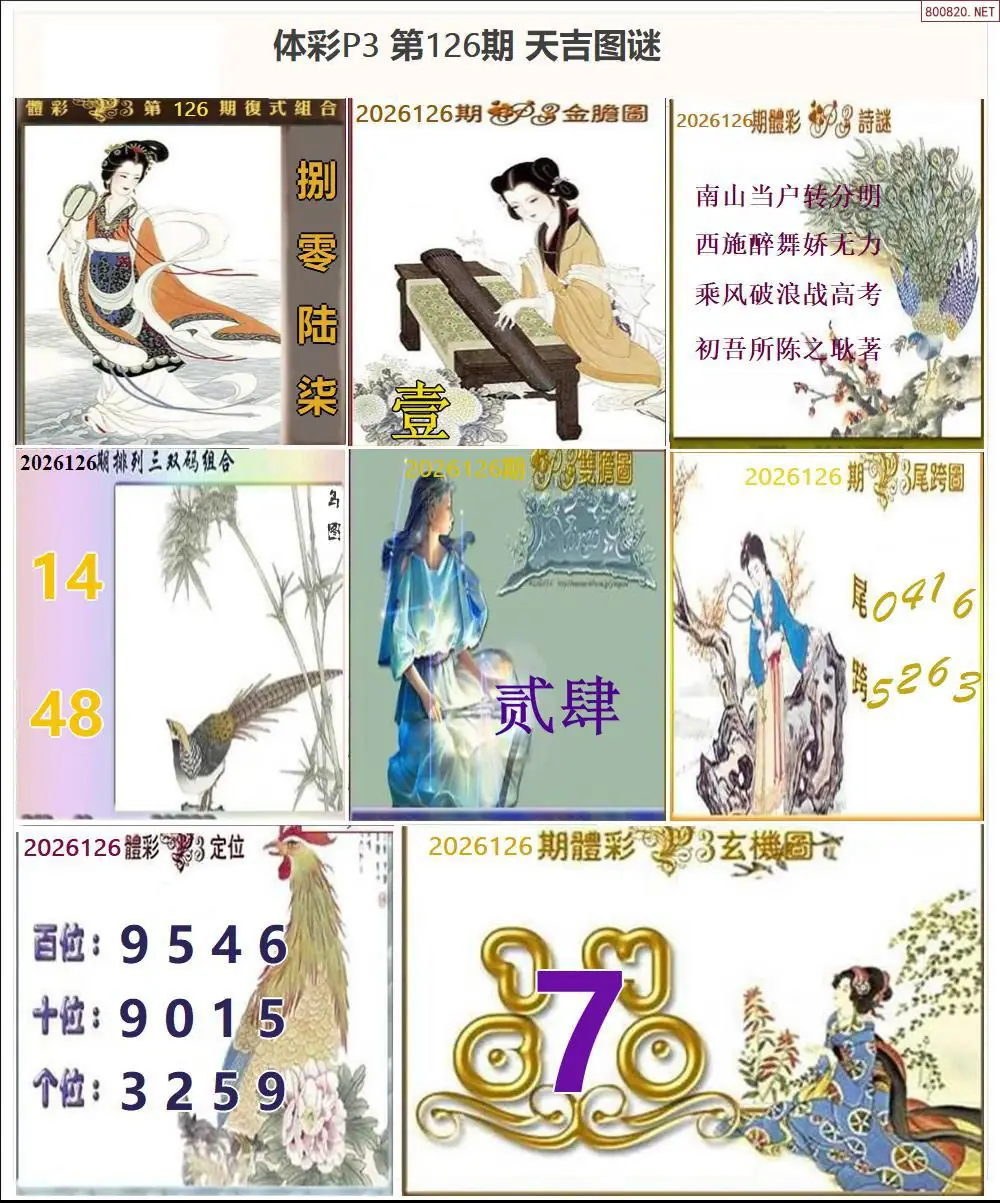 天吉P3图谜