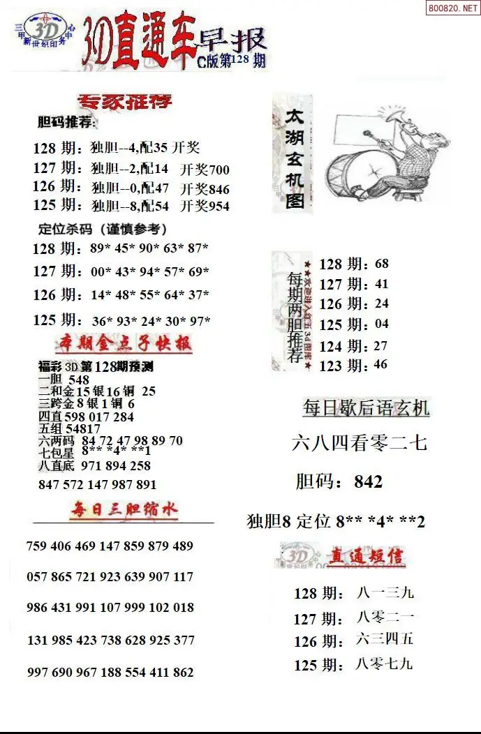 3D直通车3