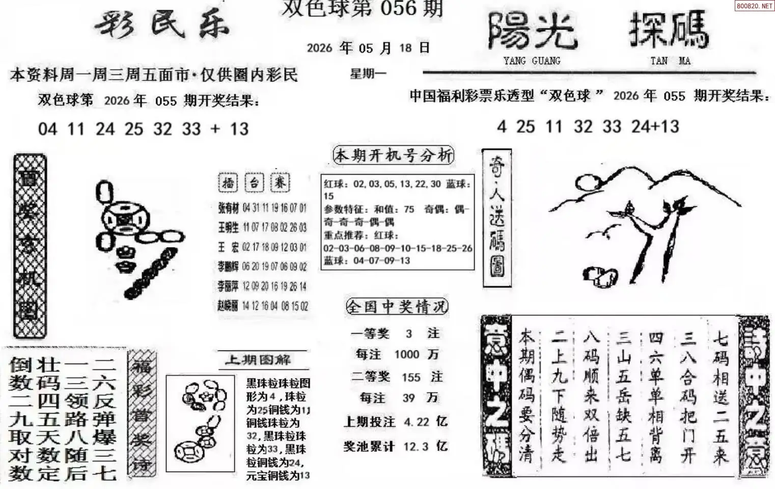 彩民乐+阳光探码图文版