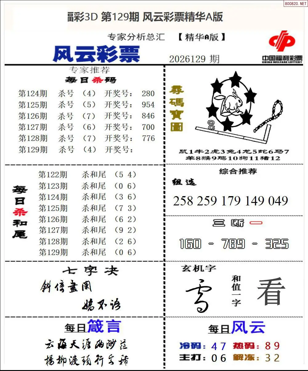 风云彩票精华A