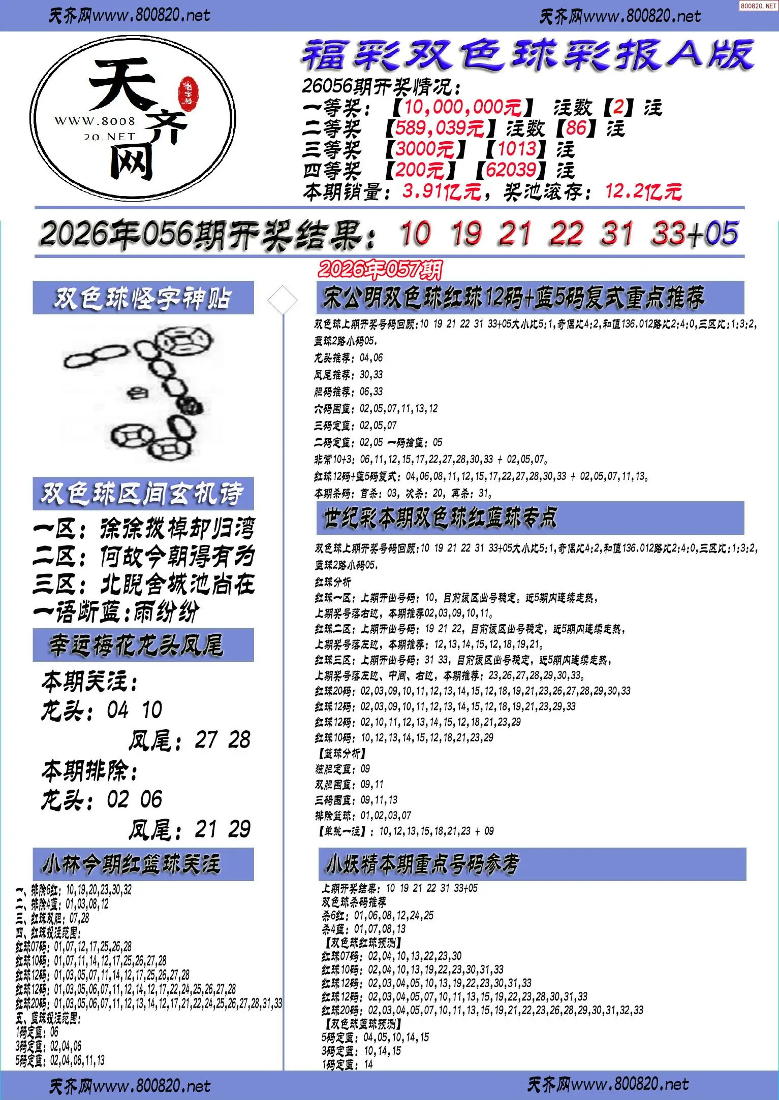 双色球彩报A版