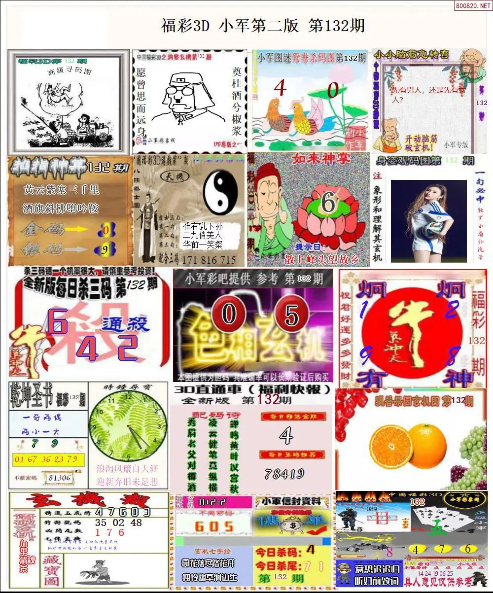 小军图打印版B | (3D图谜打印版)
