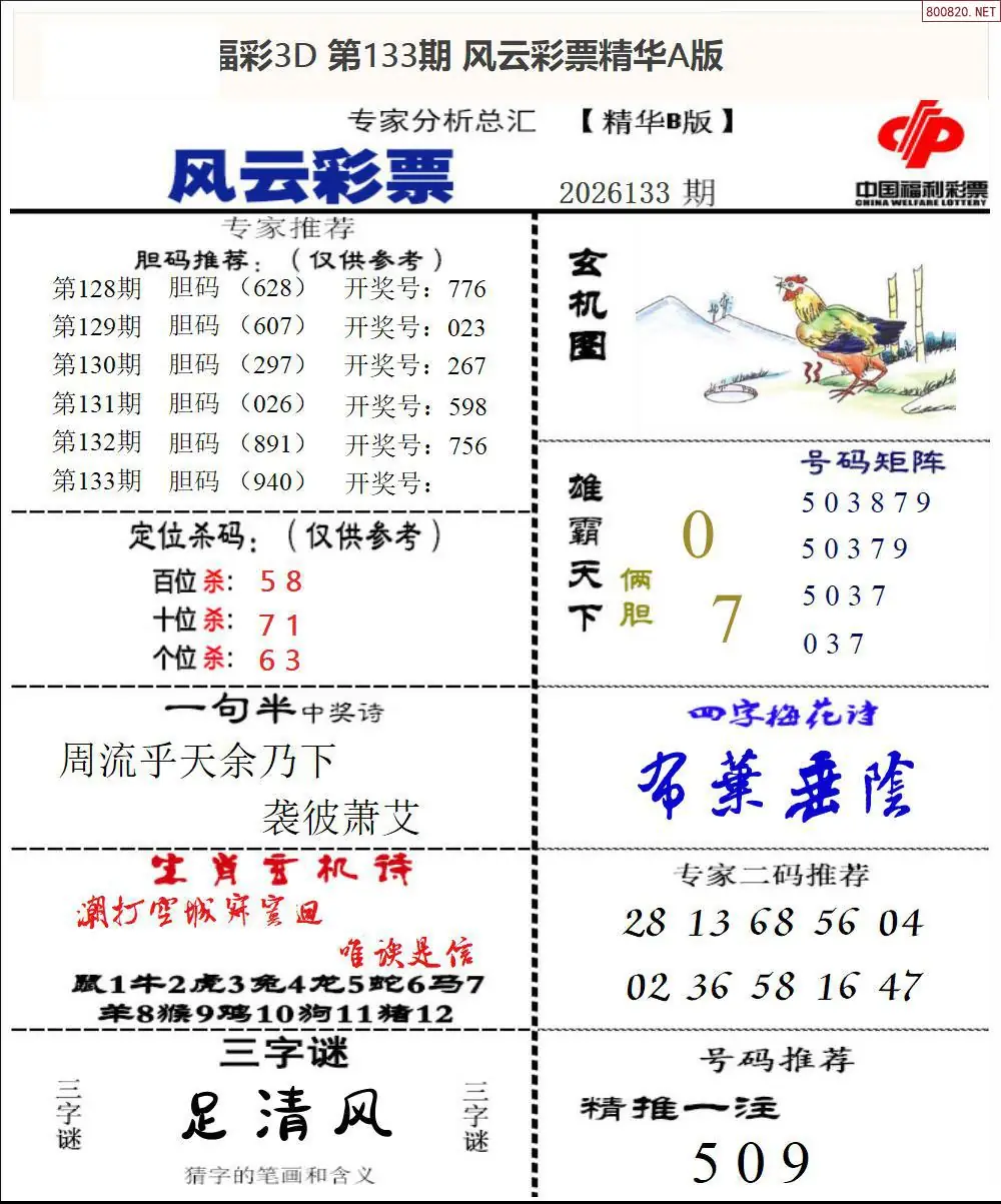 风云彩票精华B