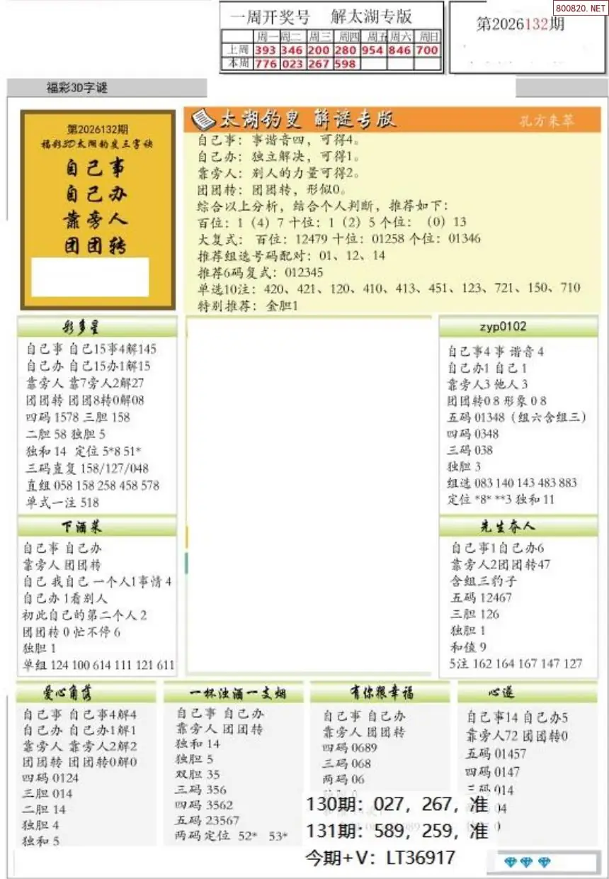 乐彩解太湖