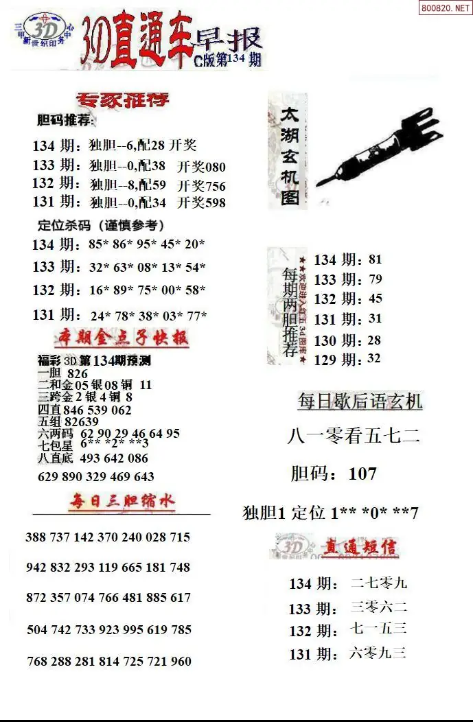 3D直通车3
