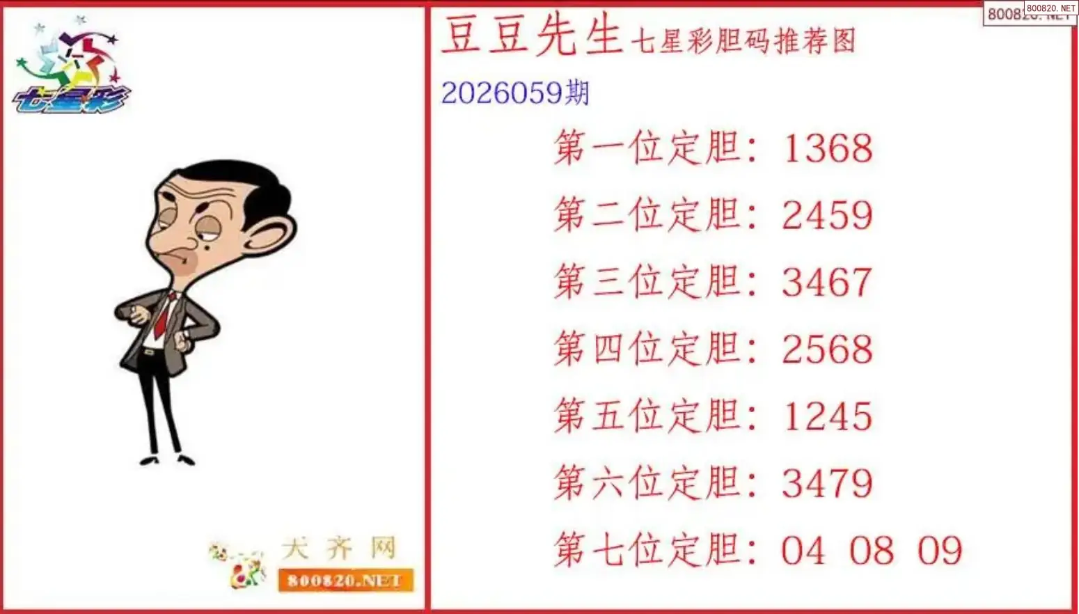 豆豆先生胆码图