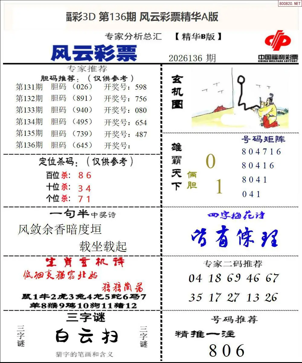 风云彩票精华B