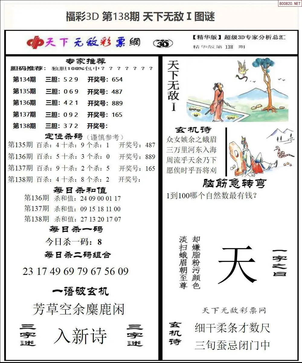 3D天下荐彩1 | (3D图库)
