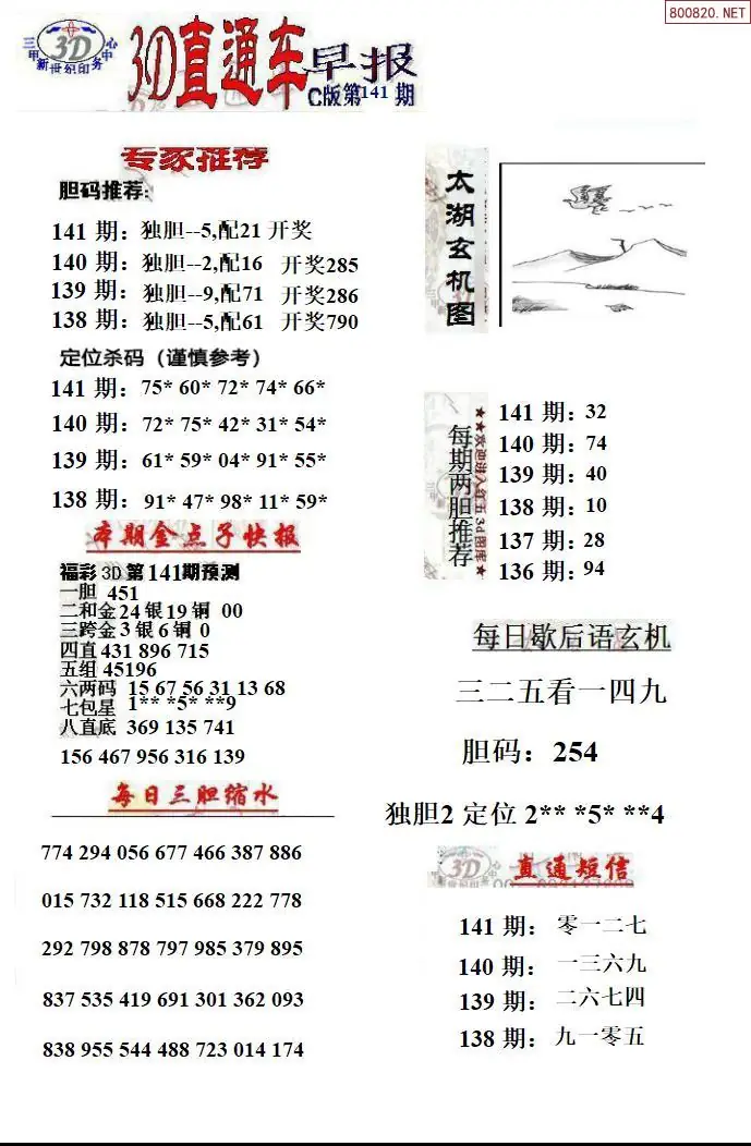 3D直通车3