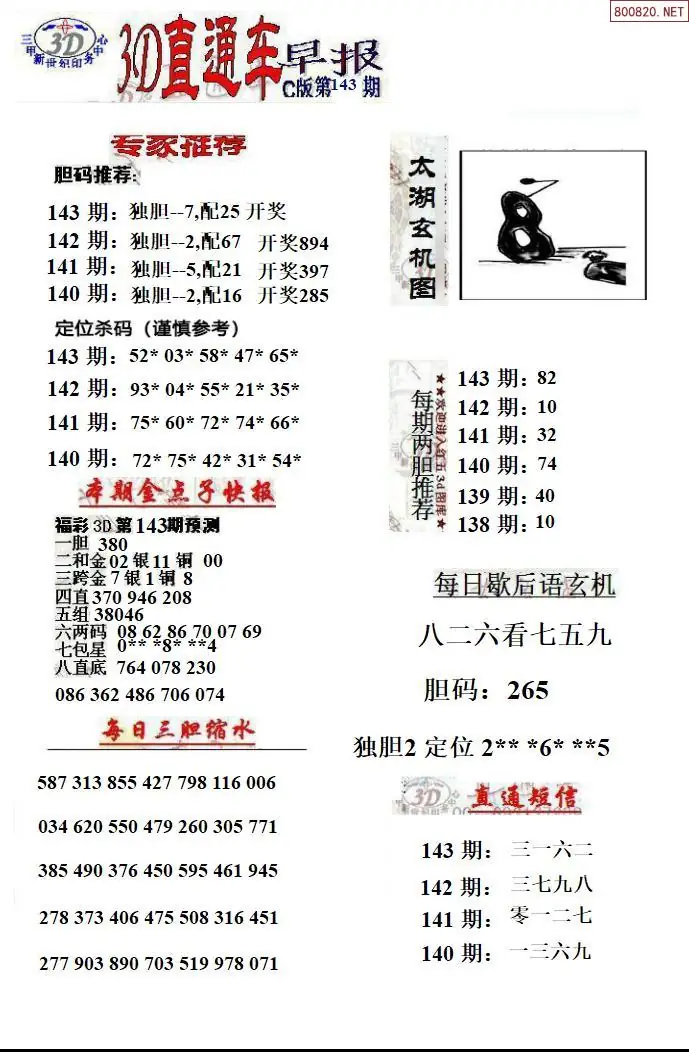 3D直通车3