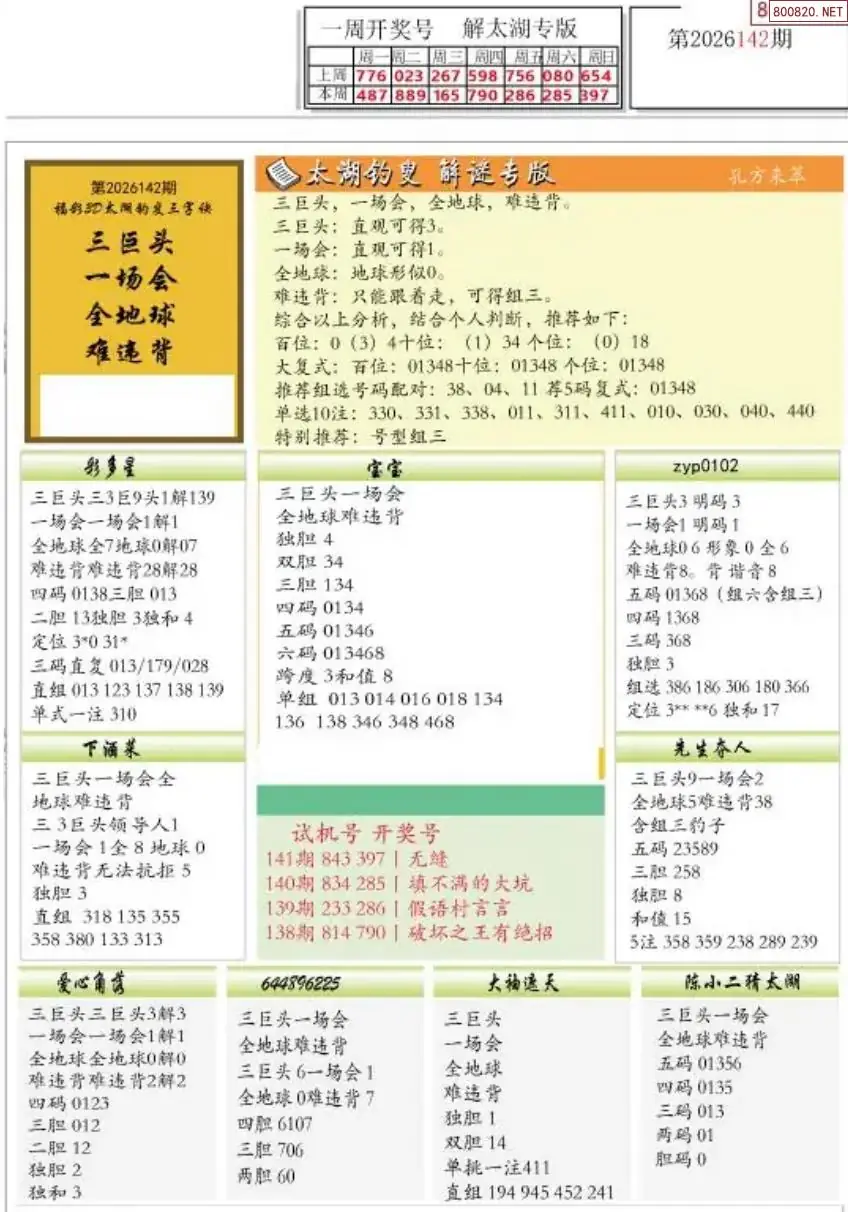 乐彩解太湖