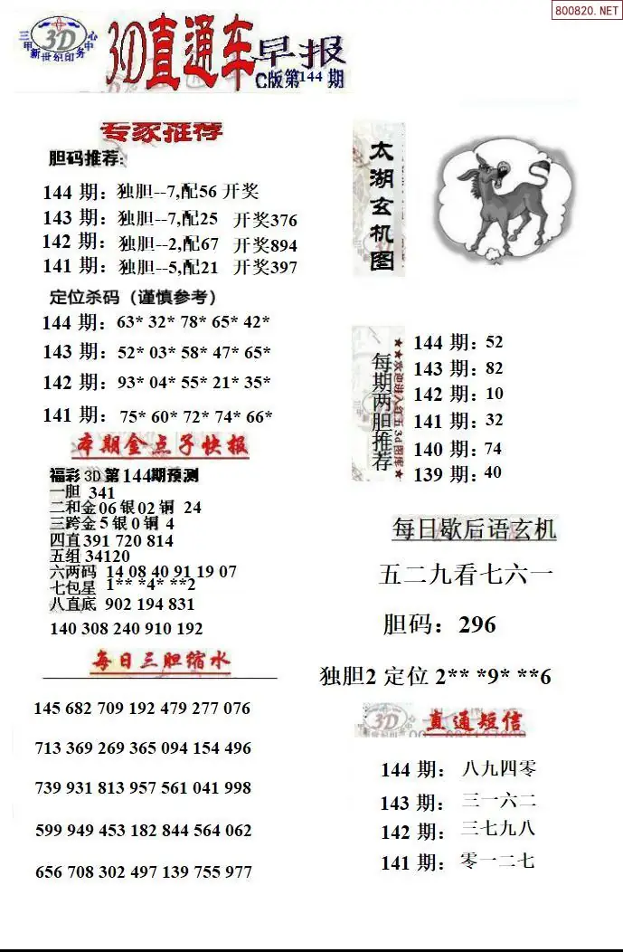 3D直通车3