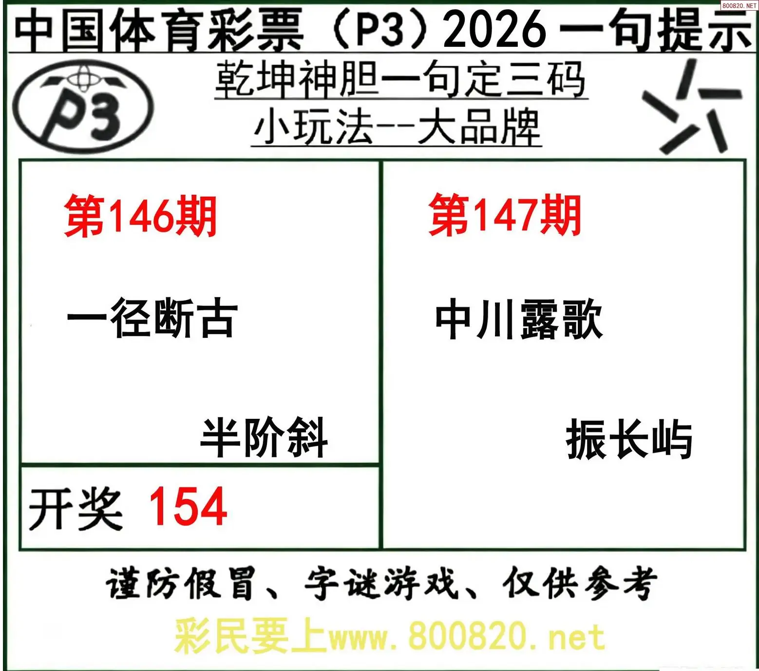 乾坤一句定三码