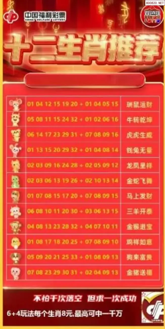 十二生肖推荐图