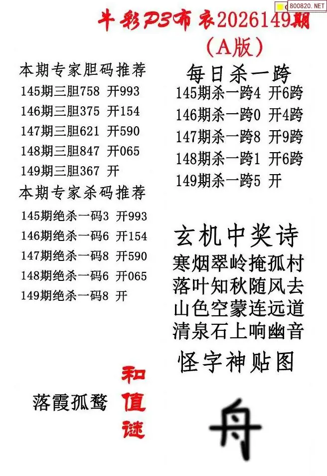 p3牛彩布衣A版
