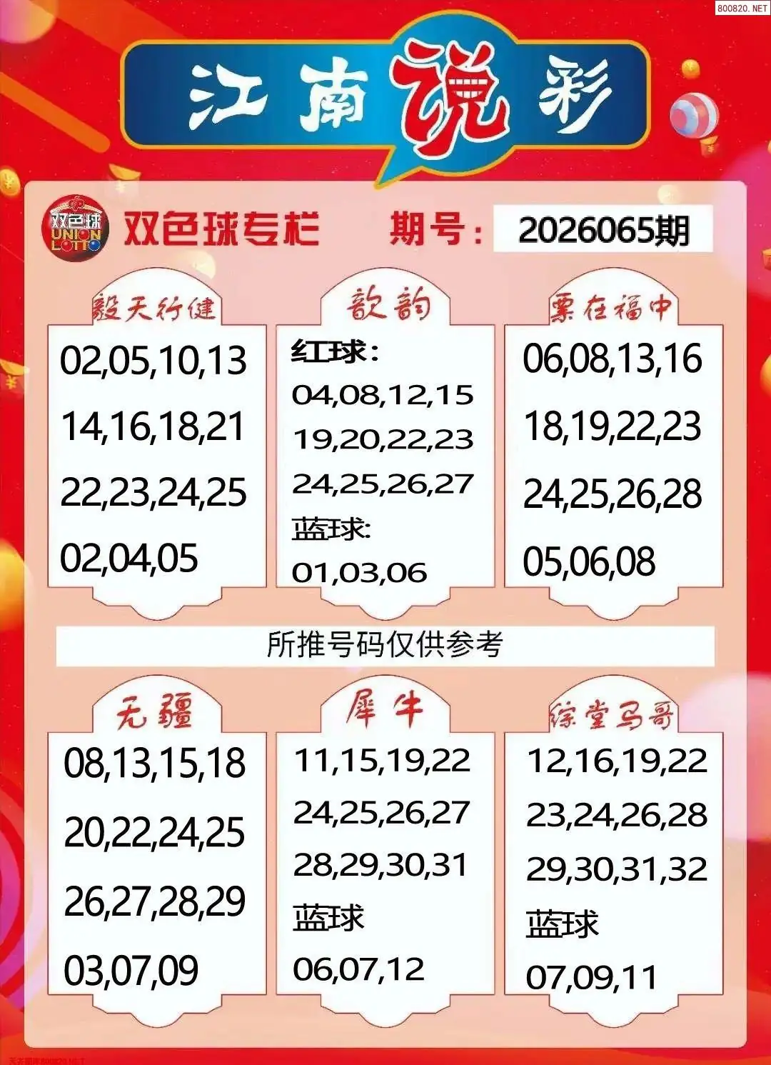 江南看彩 | (双色球图库)