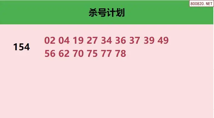 杀号计划