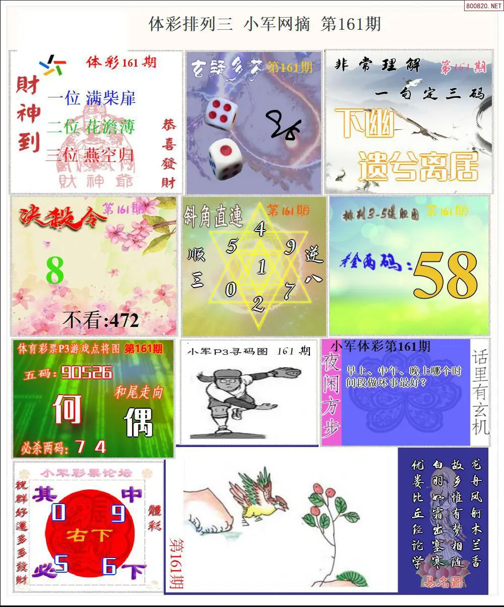 体彩P3小军网摘版