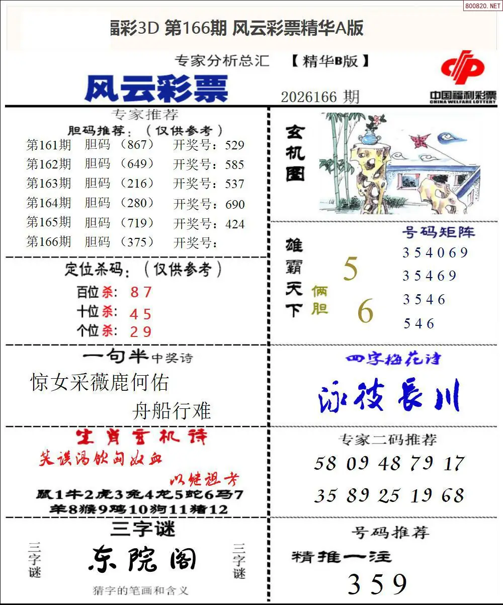 A170风云彩票精华B