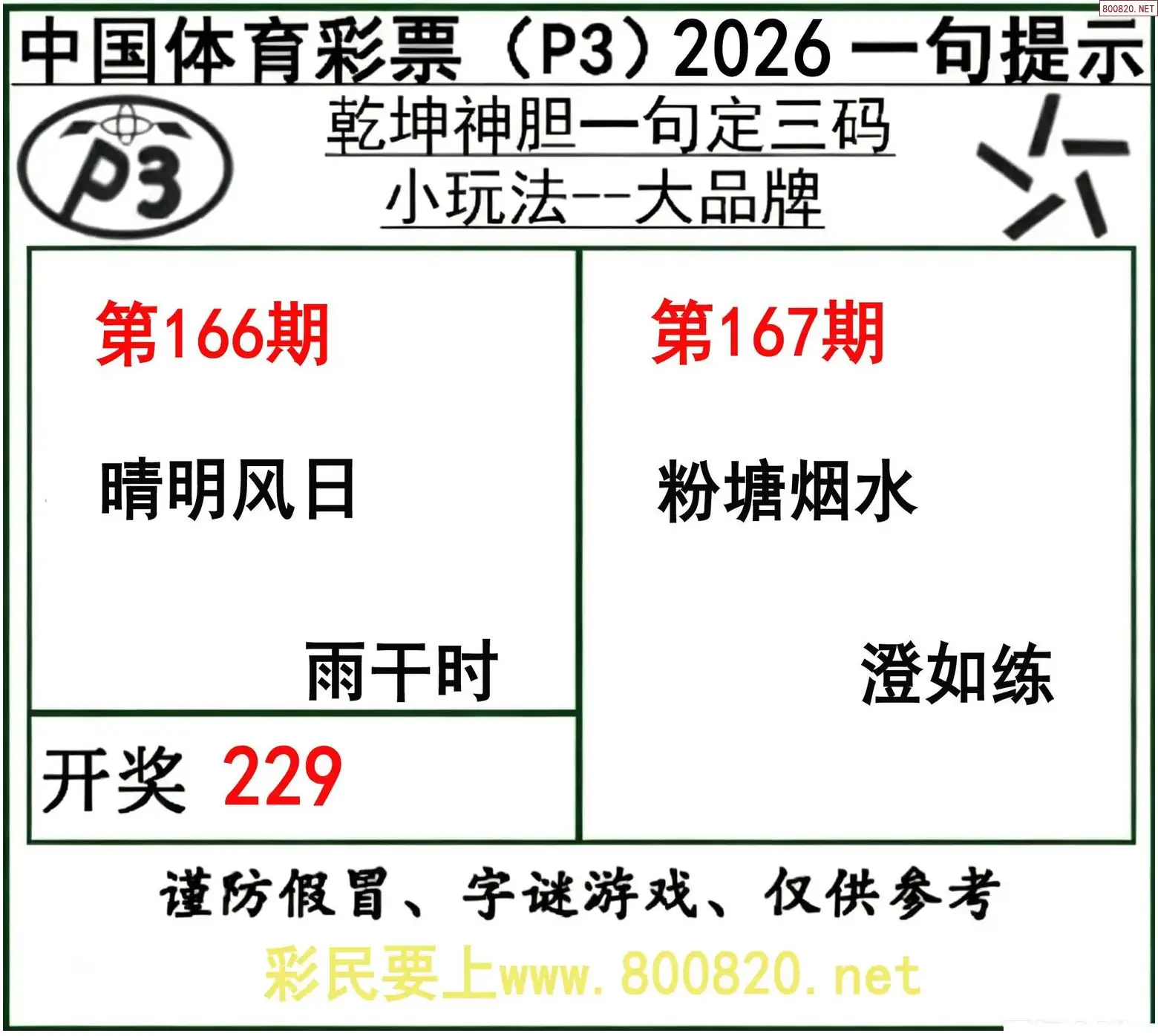 乾坤一句定三码