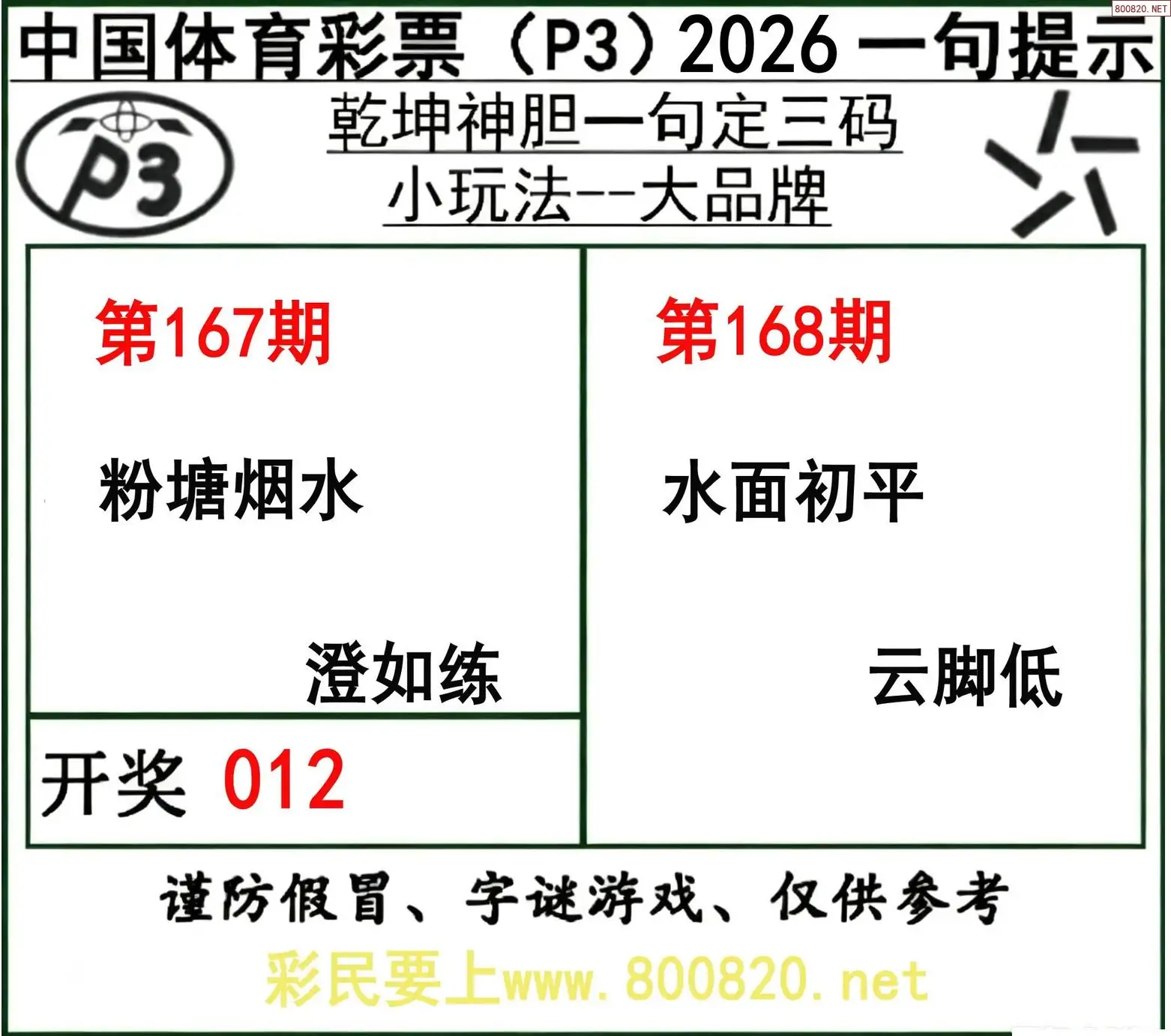 乾坤一句定三码