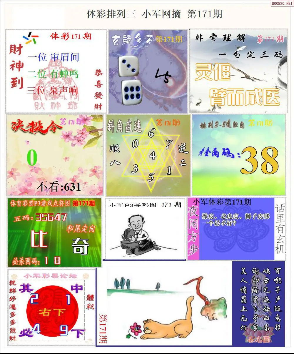 体彩P3小军网摘版
