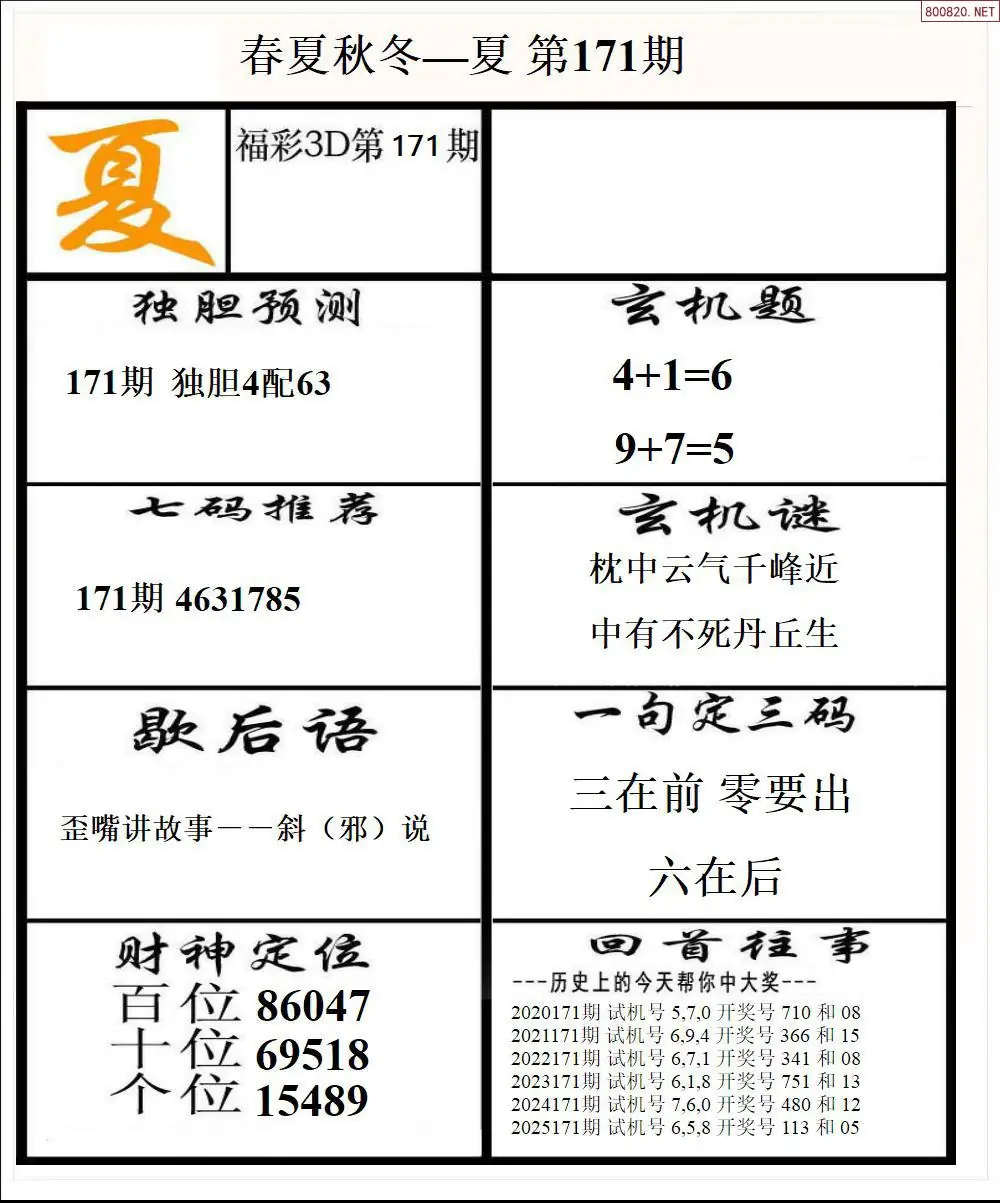 A190春夏秋冬2版