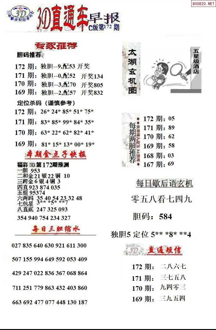 3D直通车3