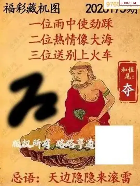 乐彩3D藏机图