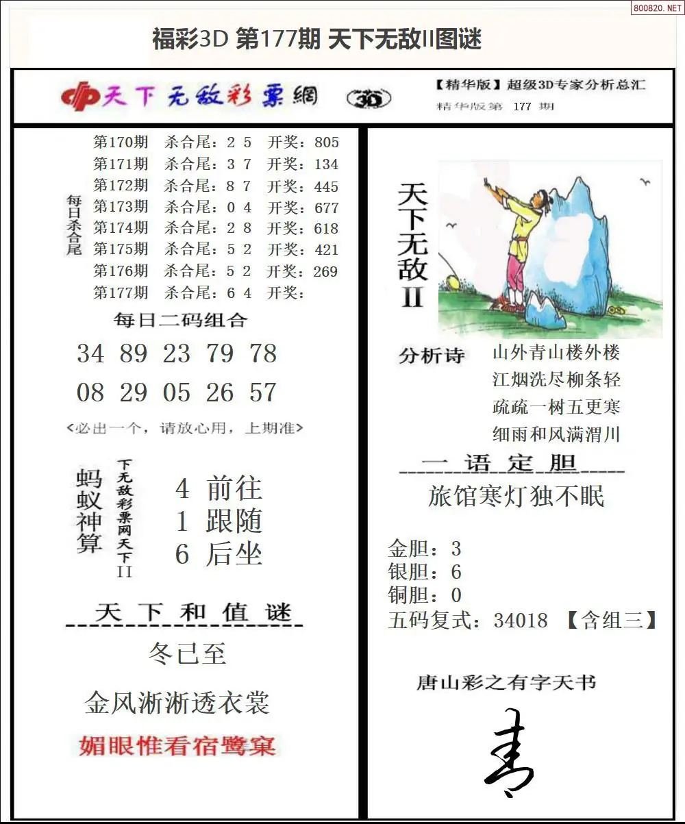 A1803D天下荐彩2