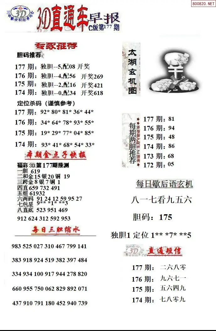 3D直通车3