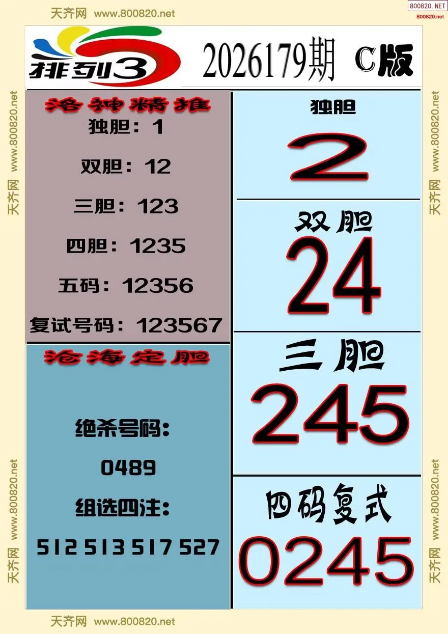 排三专家推荐C