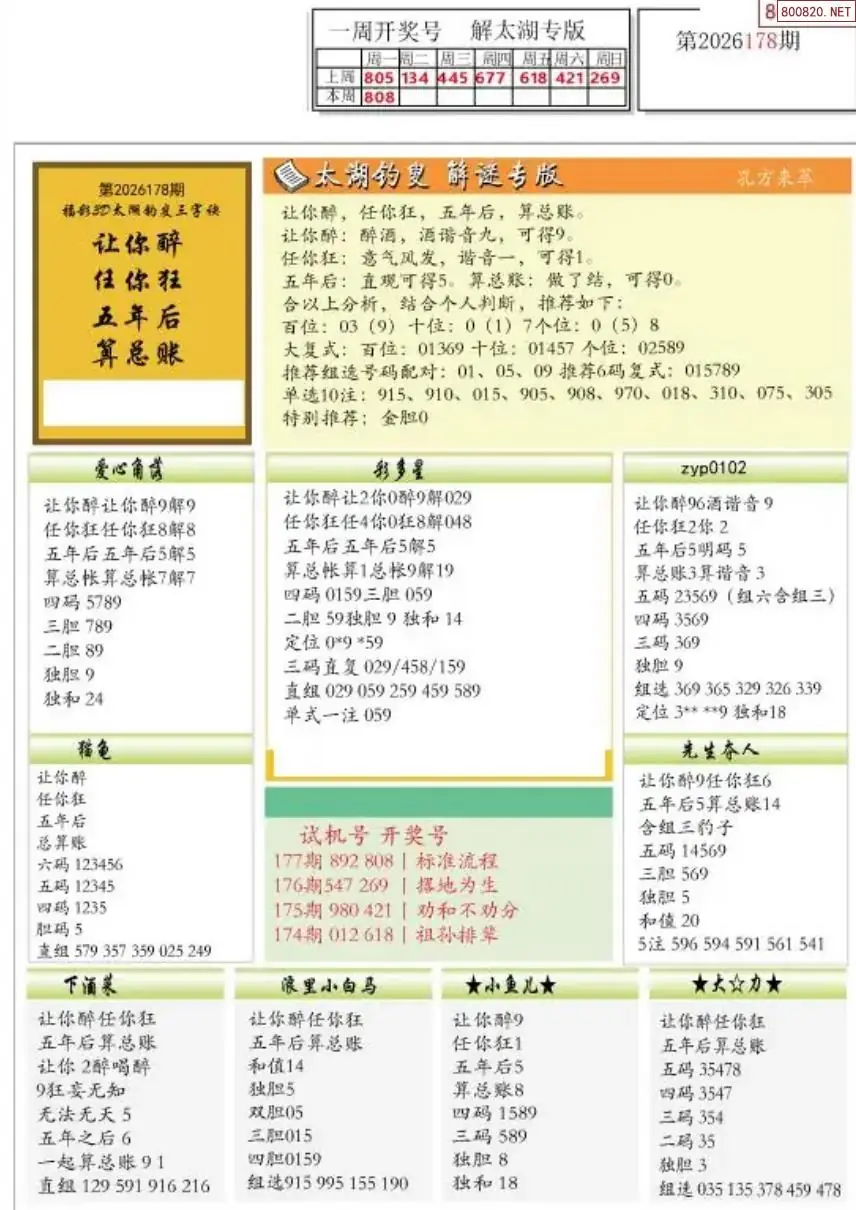 乐彩解太湖