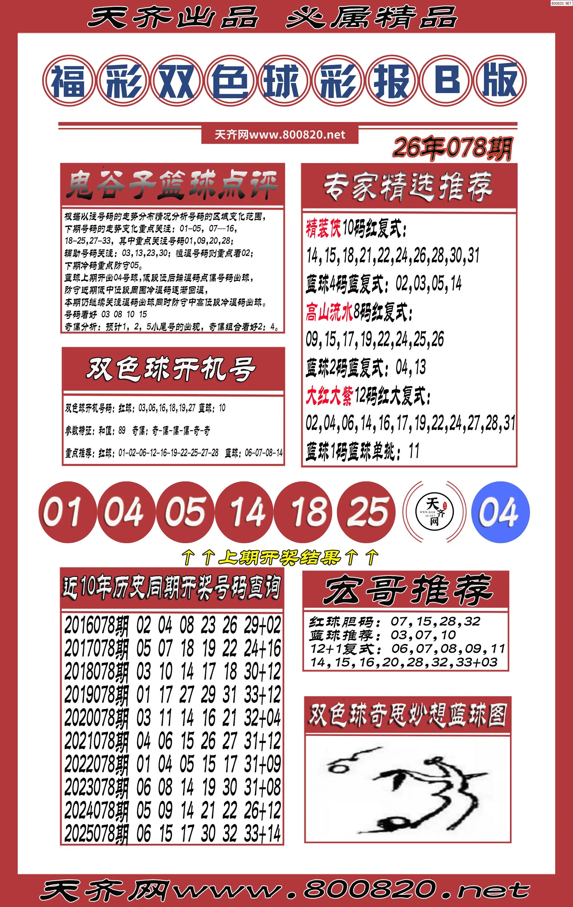 双色球彩报B版