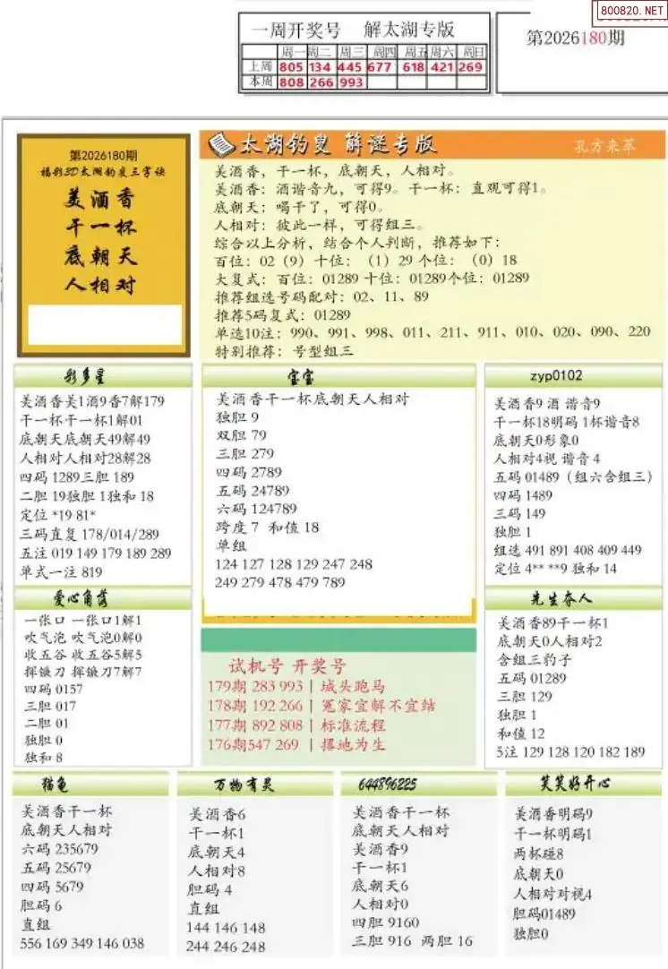 乐彩解太湖