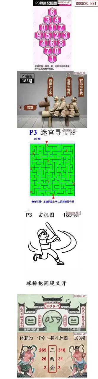 蜂巢天机图谜