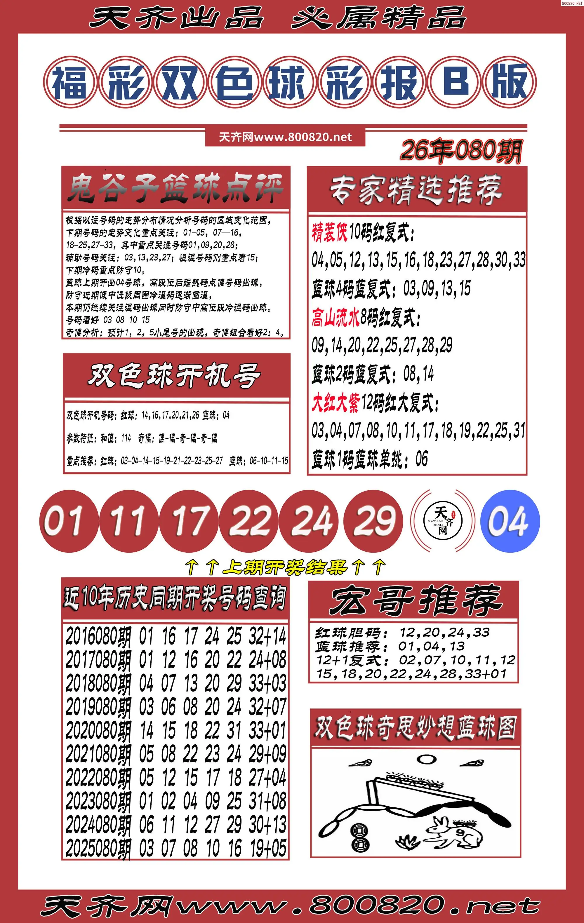 双色球彩报B版