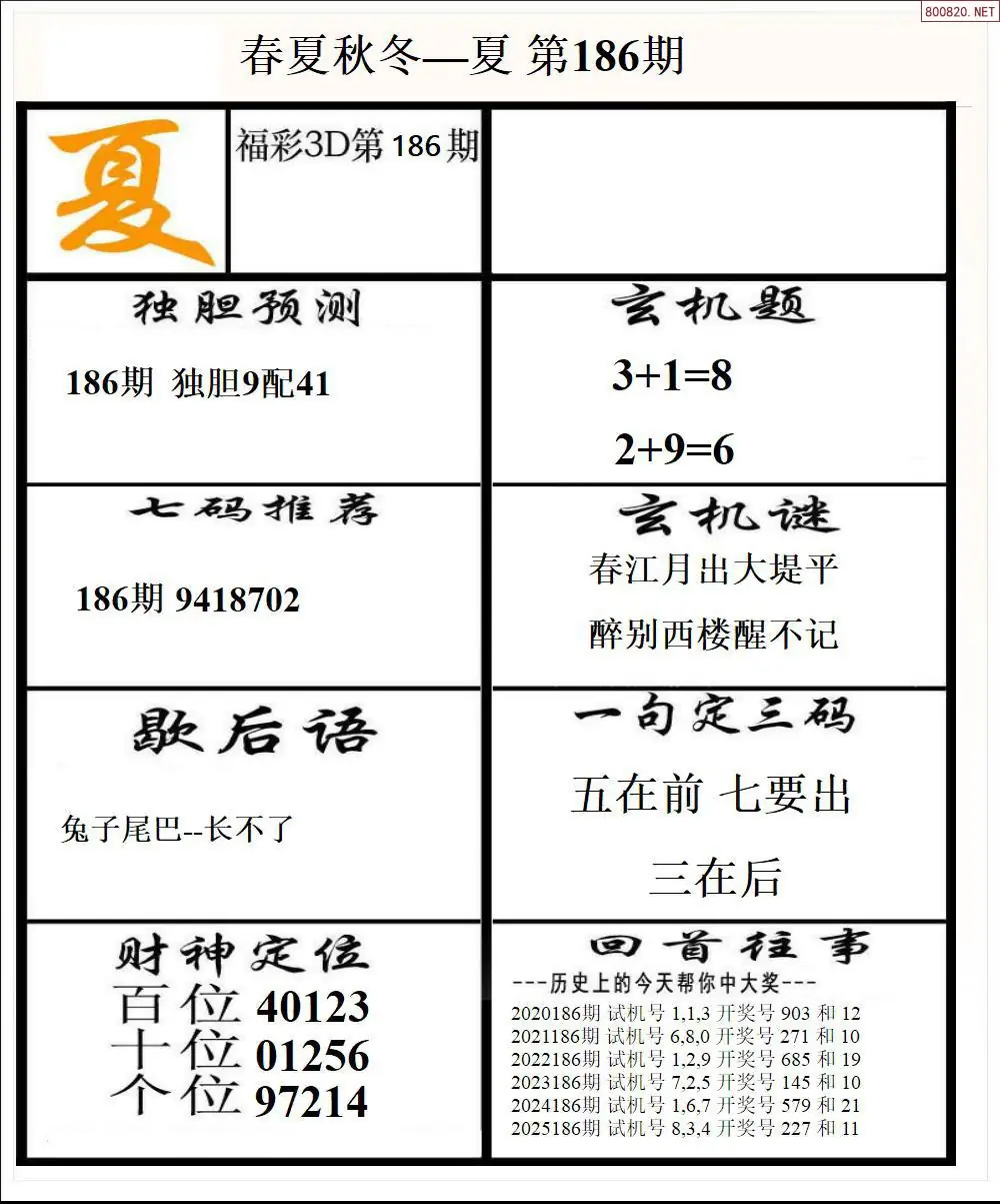 A190春夏秋冬2版