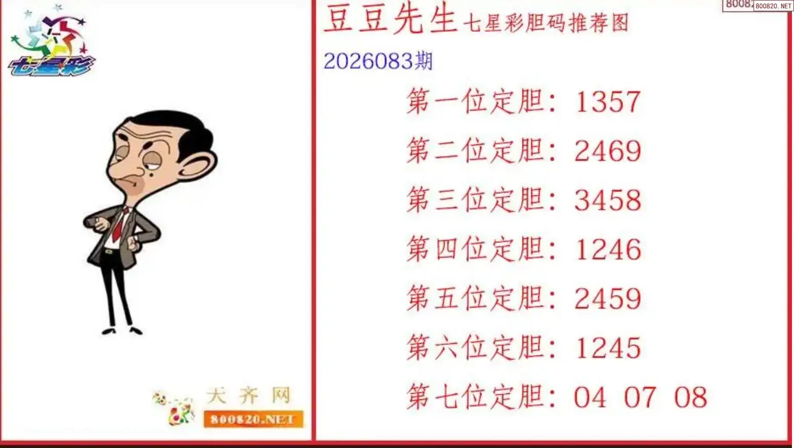 豆豆先生胆码图