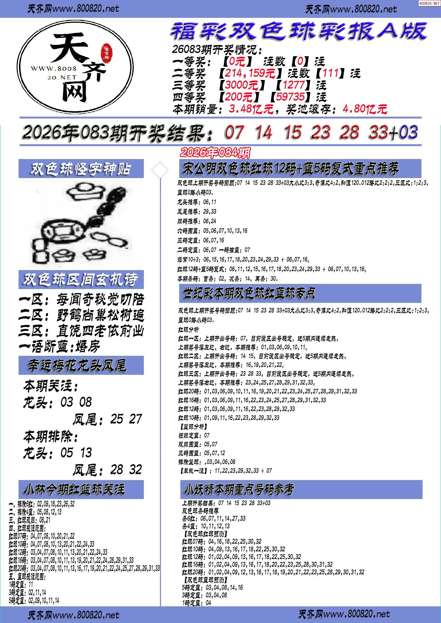 双色球彩报A版