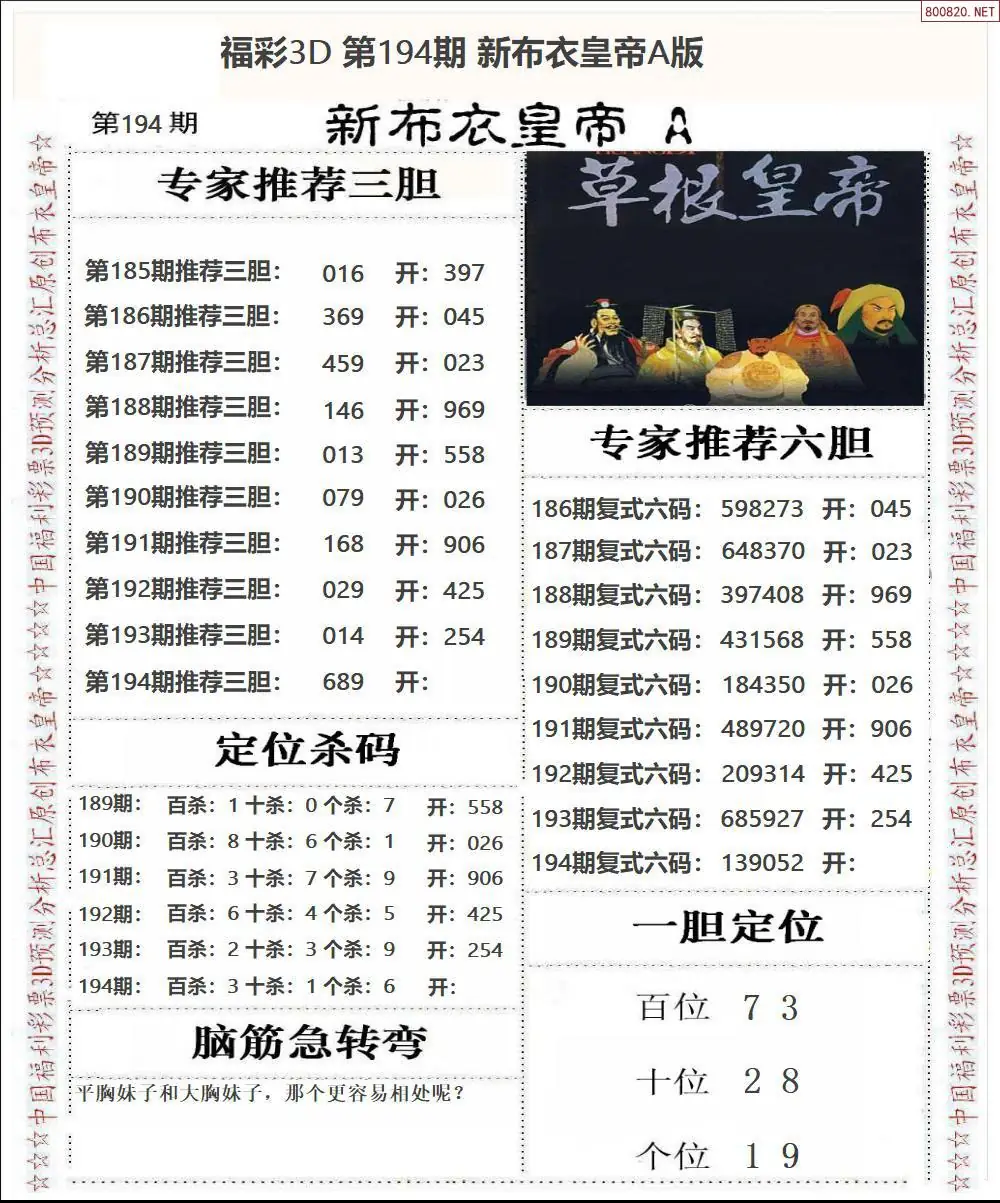 A57新布衣皇帝A