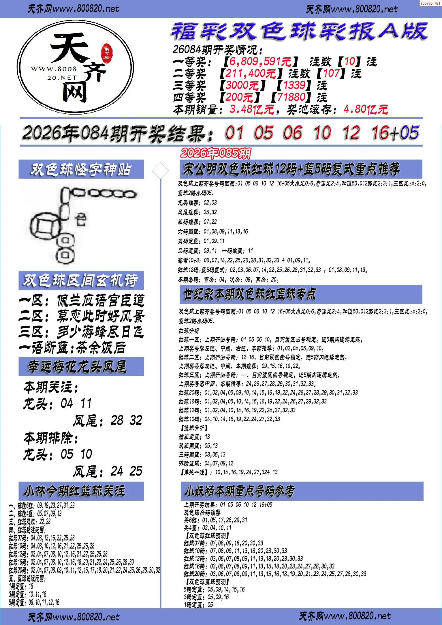 双色球彩报A版