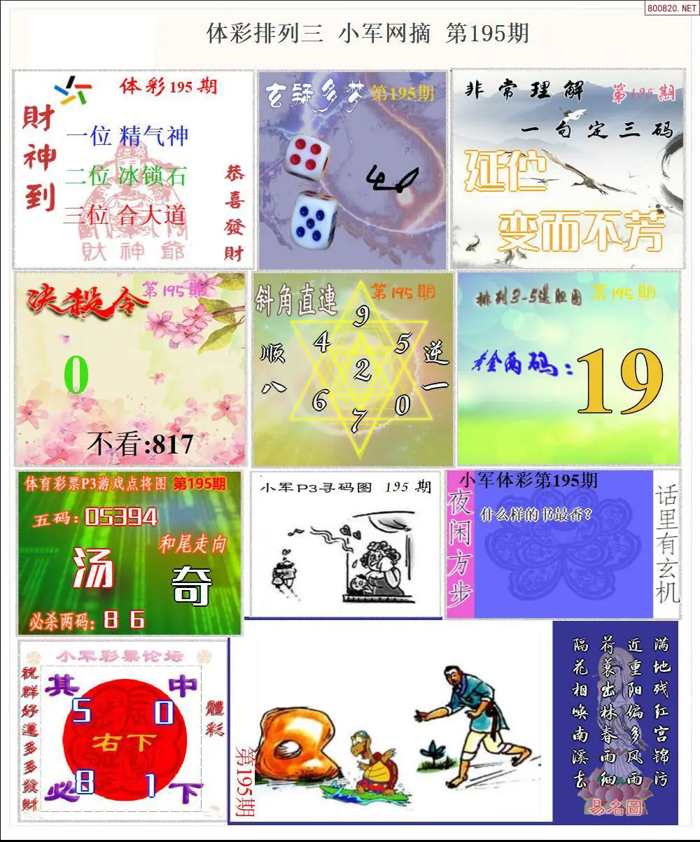 体彩P3小军网摘版
