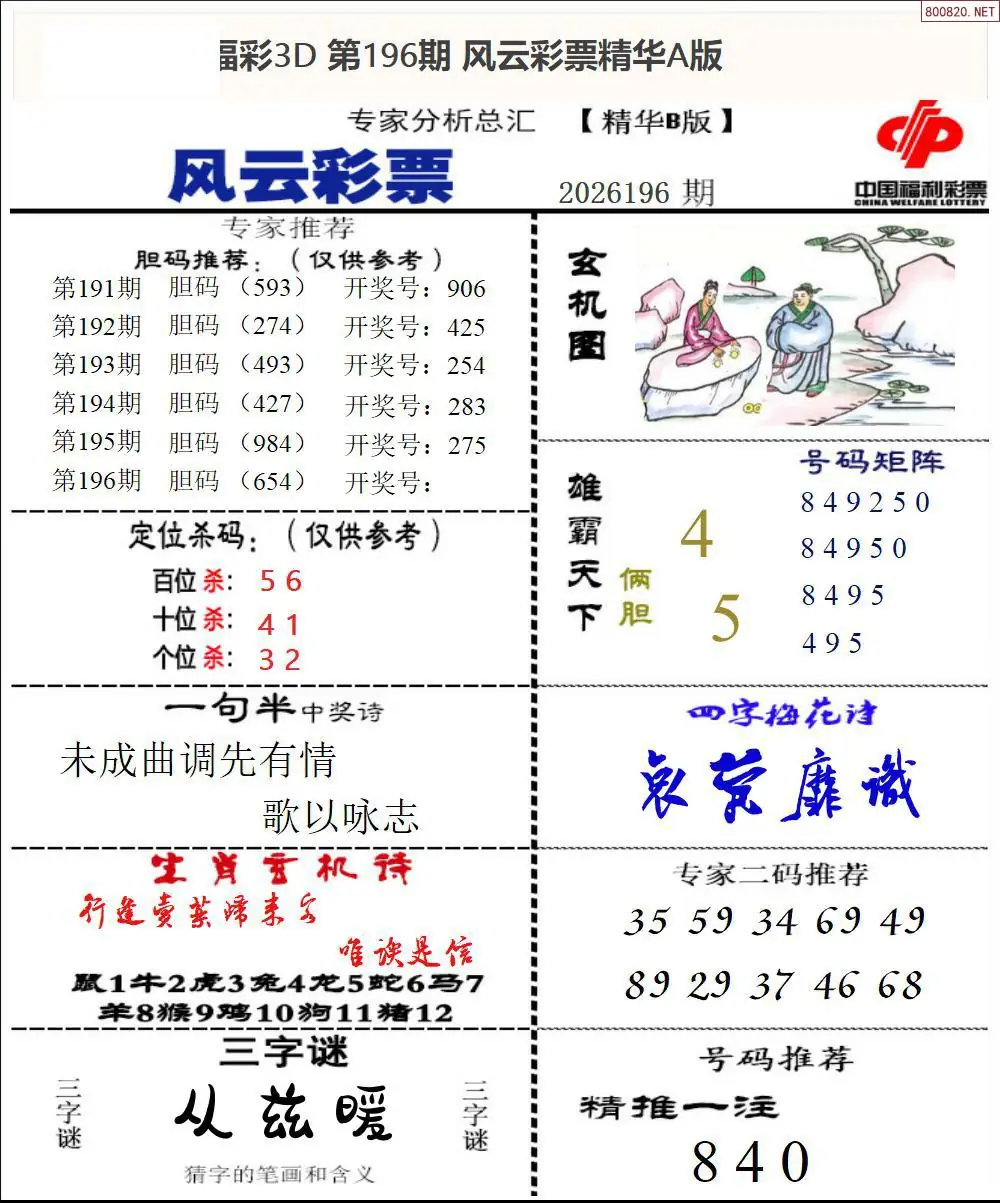 A170风云彩票精华B