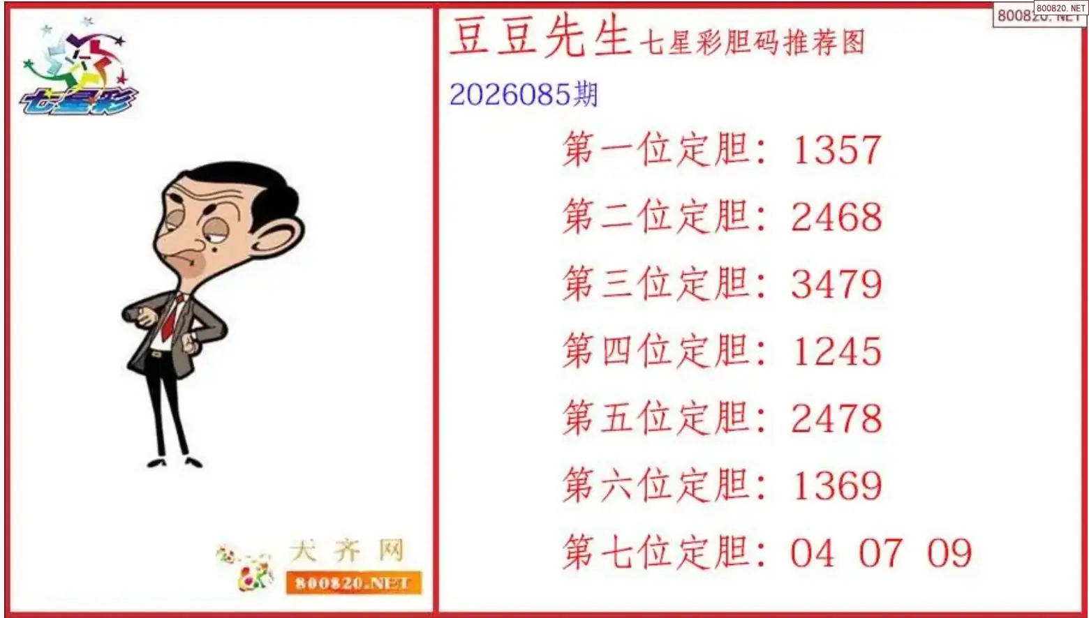 豆豆先生胆码图