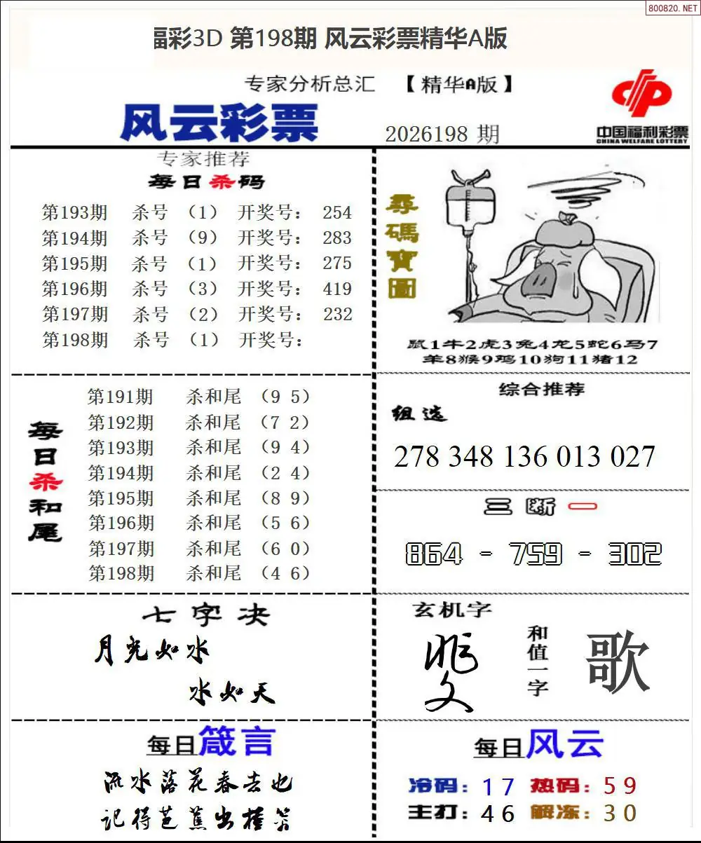 A170风云彩票精华B
