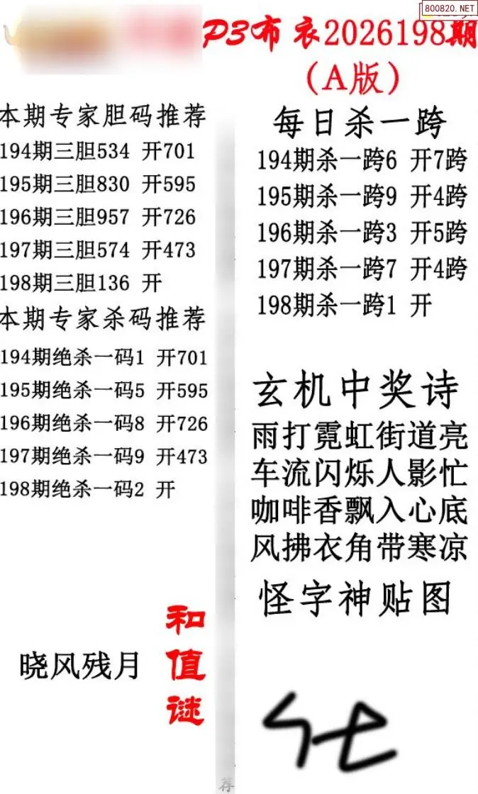 p3牛彩布衣A版