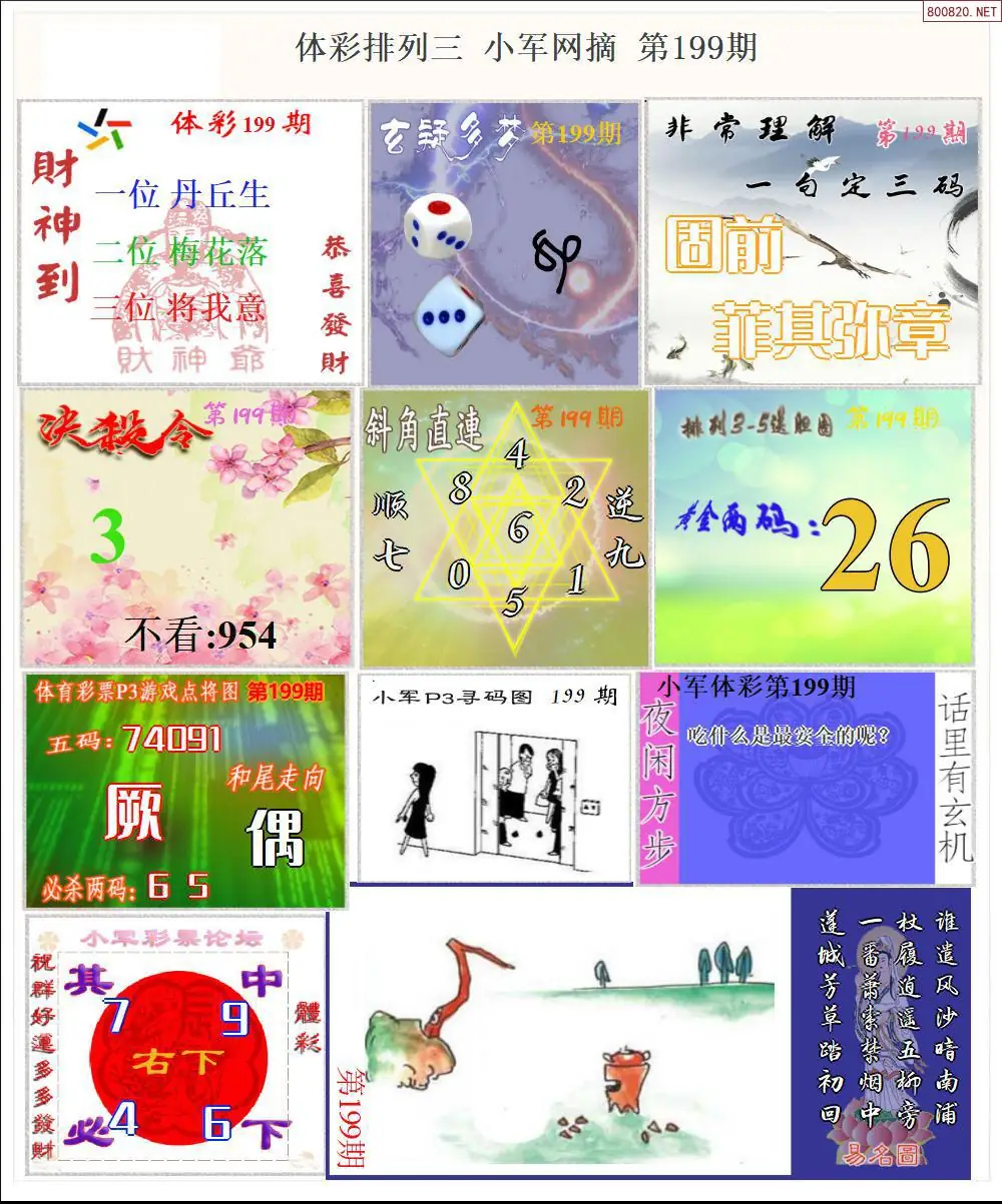体彩P3小军网摘版