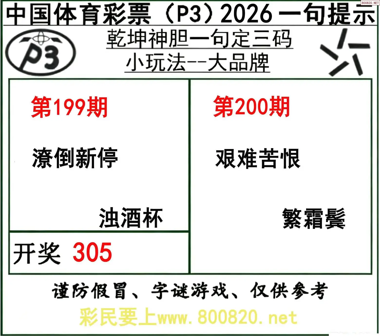 乾坤一句定三码